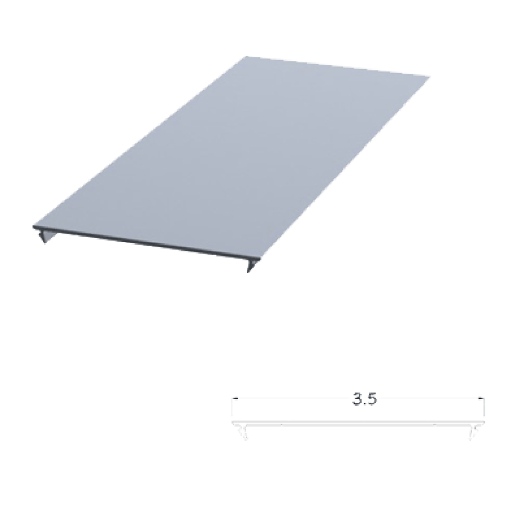 1-3/4X4 CLR ANO FLAT FILLER