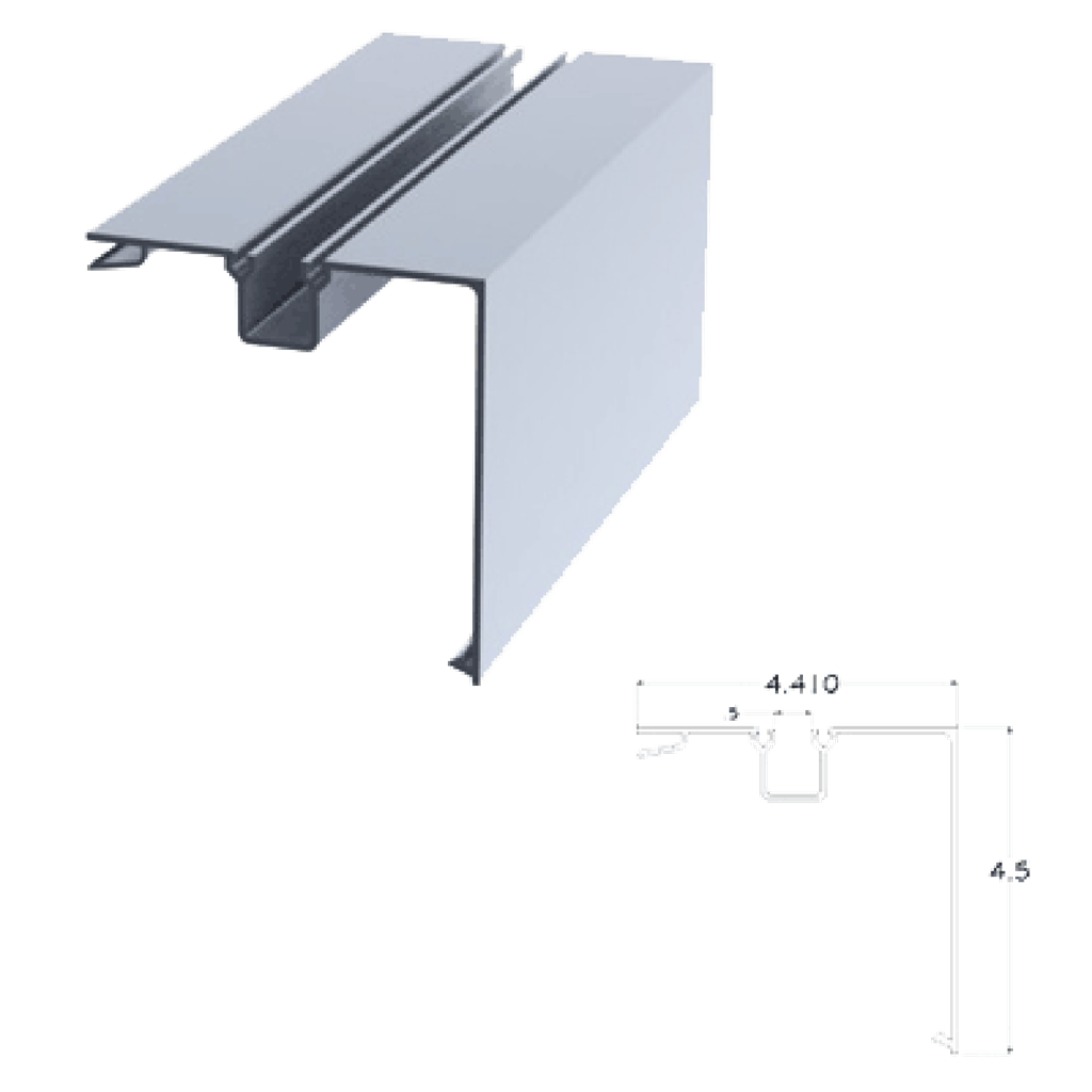 4X4 CLR ANO SINGLE POCKET CORNER POST