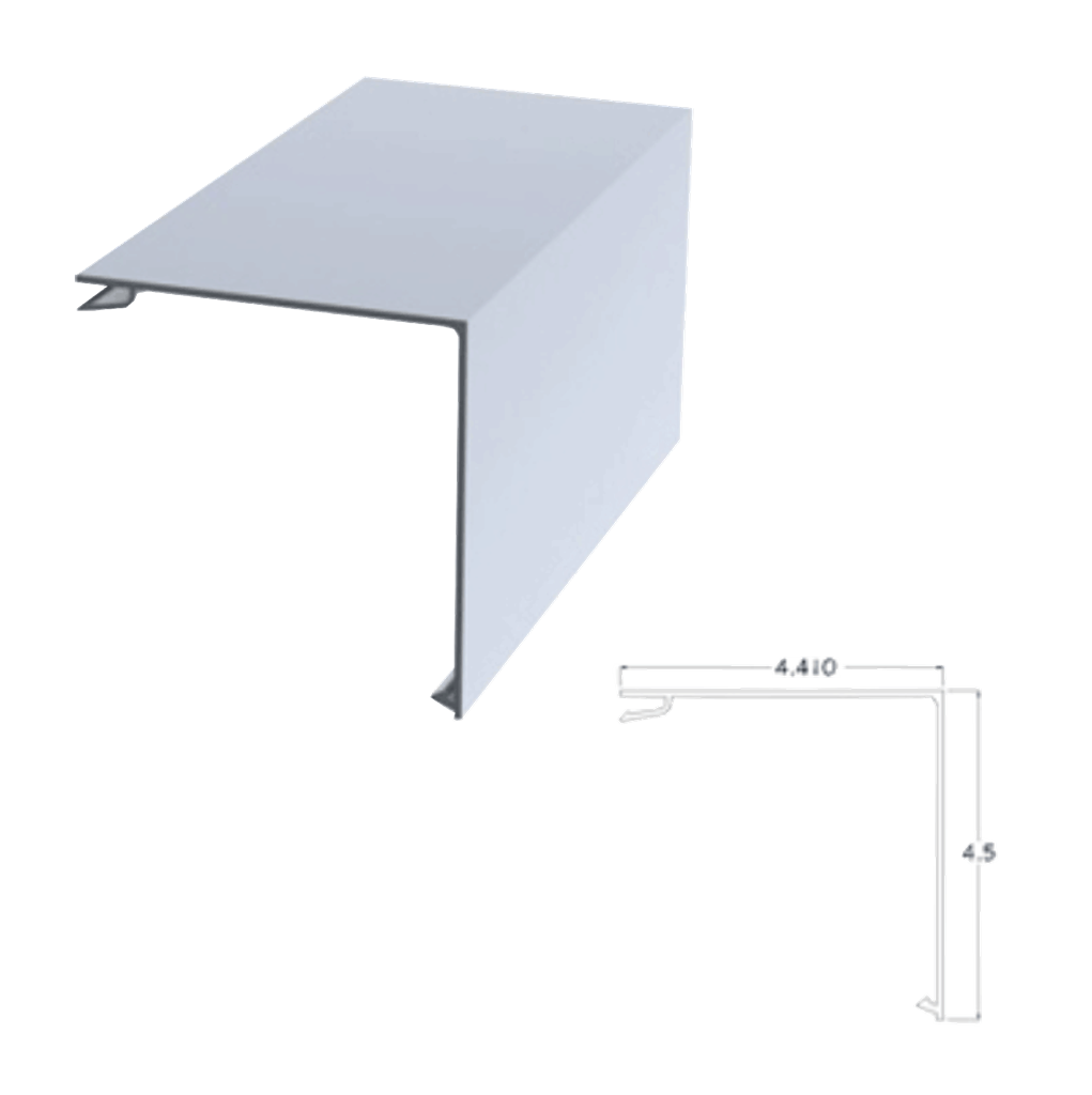 4.5X4.5CLR ANO FLAT CORNER POST