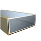 1-3/4X4-1/2 DOOR HDR SATIN BRASS PREP FOR OHC 36"